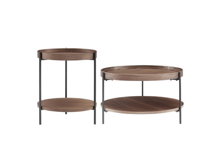 Couchtisch, Holzwerkstoff, 69×44/39 cm, Stilvolles 2er-Set, Modern & Klassisch, SalesFever