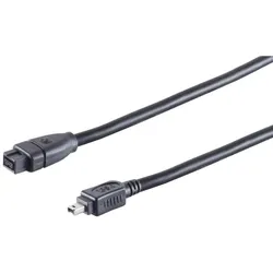 FireWire-Kabel IEEE 1394B 9pol St/1394A 4pol St 1m