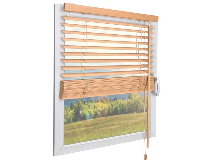 Sol Royal Holzjalousie SolDecor JH3 90/250 cm Eiche, Naturfarben, Holz, 90 cm, Heimtextilien, Vorhänge, Rollos, Jalousien