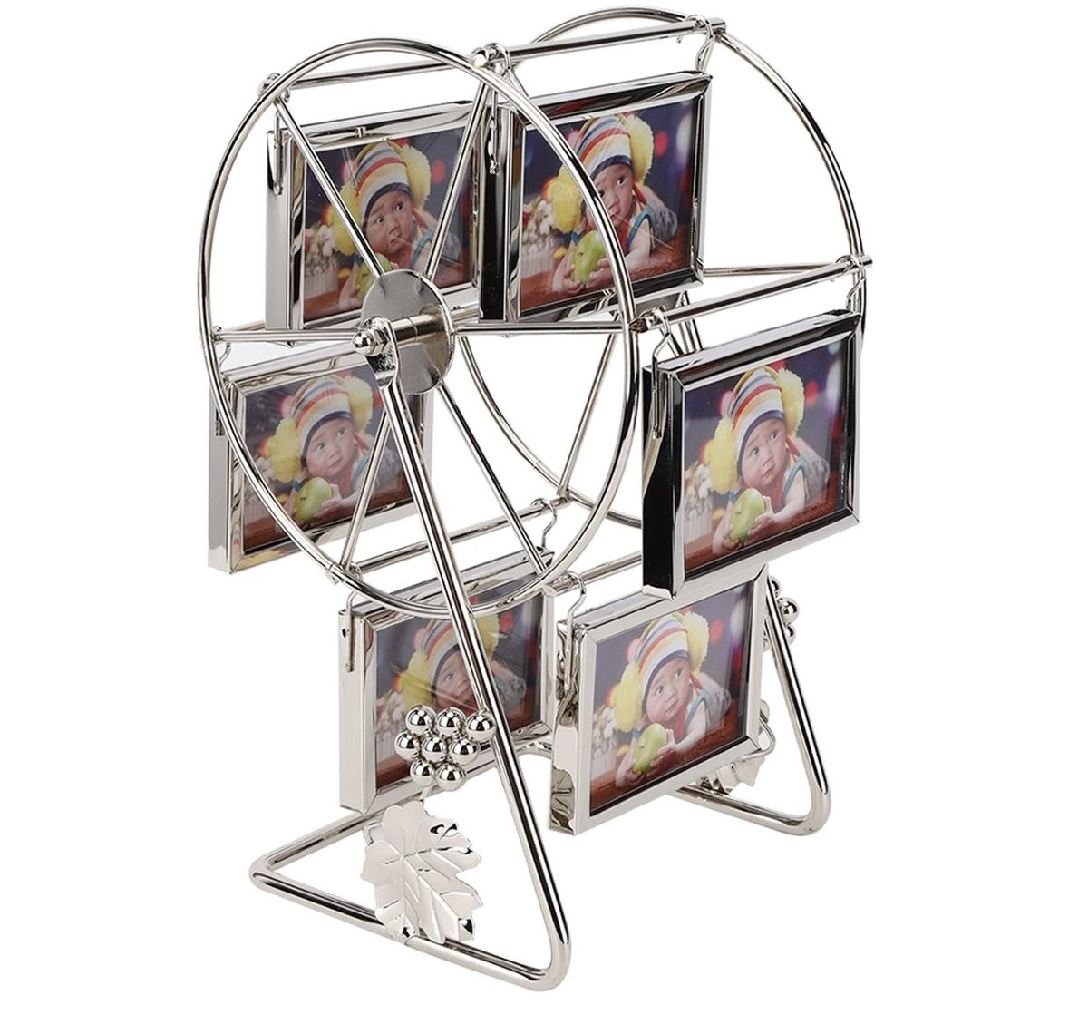 Dailygoods Roterende Vintage Fotolijst voor op je bureau of tafel