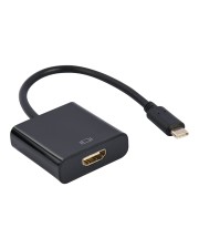 Gembird USB Type-C to HDMI adapter cable 4K60Hz 15cm juodas 0,15 m (A-CM-HDMIF-04)