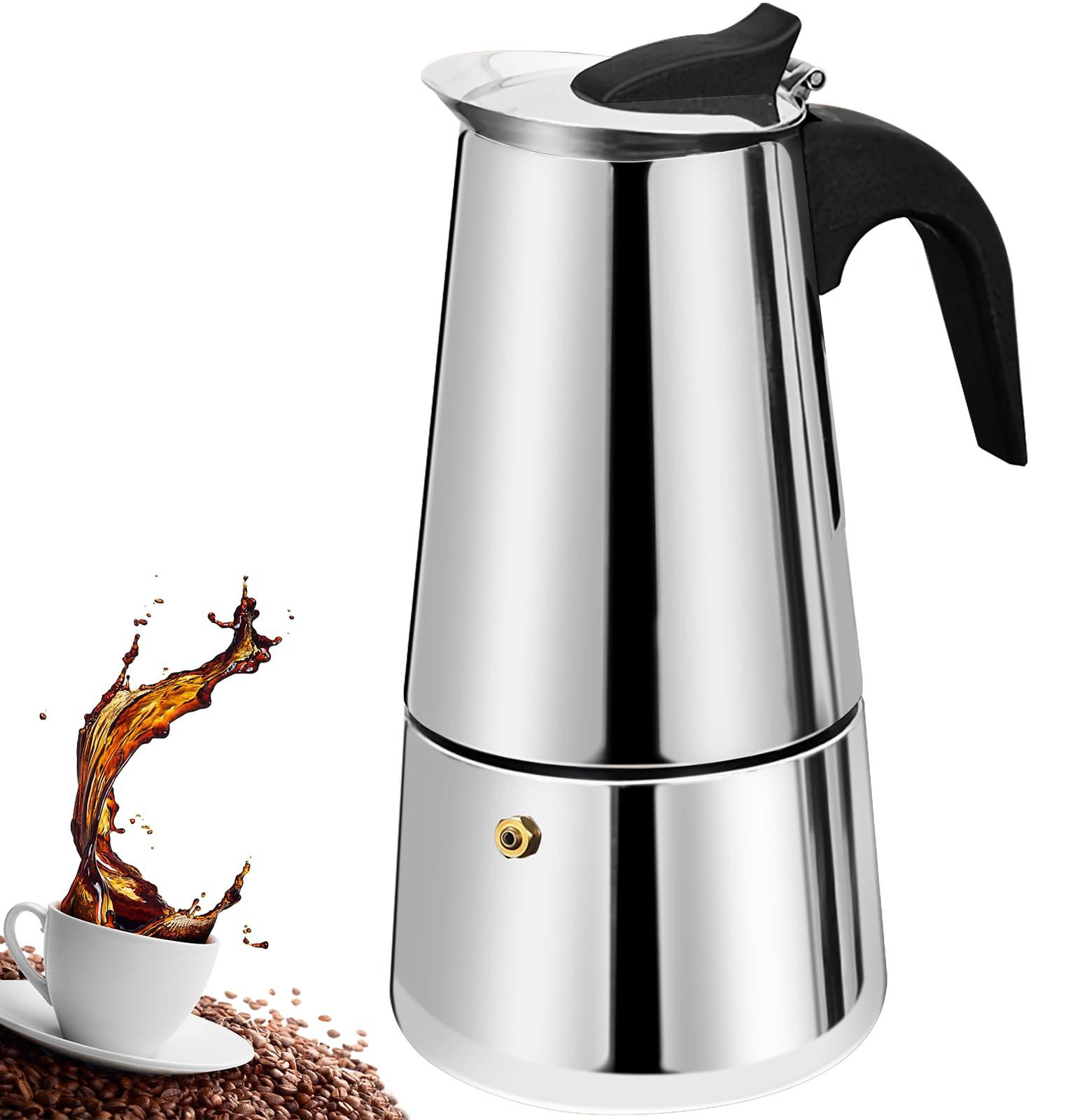 Selius Moka Pot Espresso Maker 600ml - RVS Stovetop Espresso Maker voor Thuis en Camping