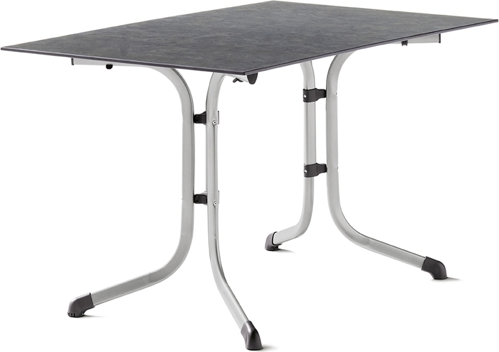Klapptisch >Boulevard< in Schiefer anthrazit, Polytec - 120x73x80cm (BxHxT)