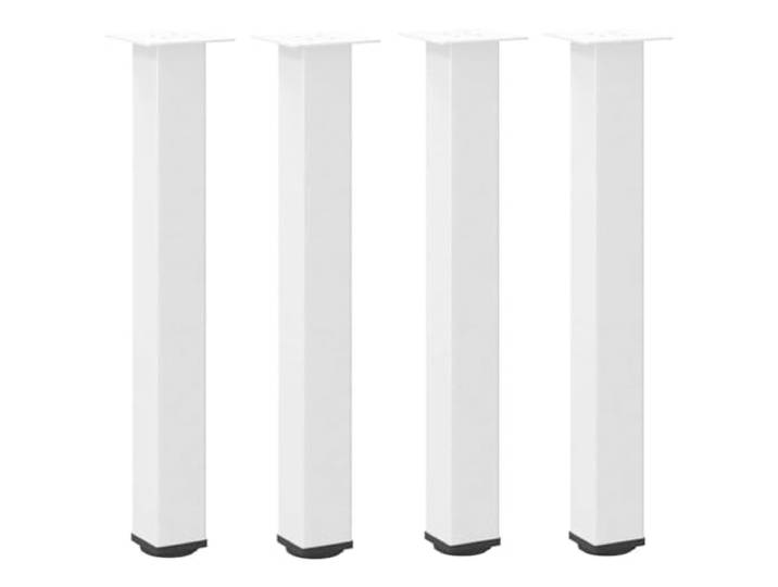 HGPOTUY Konsolentischbeine 4 STK. Weiß 72-74 cm Stahl Pulverbeschichteter Stahl, verstellbare Nivellierfüße, vorgebohrte Löcher, Schrauben, Konsolentisch