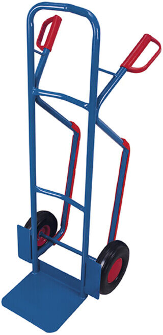 VARIOfit Diable en acier tubulaire anti-crevaison avec patins d’escalier et pelle 320 × 250 mm (sk-710.014)