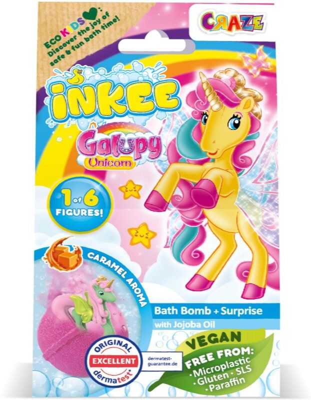 Craze INKEE Galupy Unicorn bombe de bain pour enfant 1 pcs