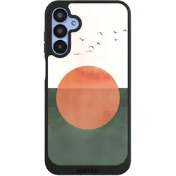 Nivocase Handyhülle für Samsung Galaxy A15 5G Hülle NIVOpure Case Schwarz Sonnenschein Sonnenuntergang (Samsung Galaxy A15 5G), Smartphone Hülle, Schwarz