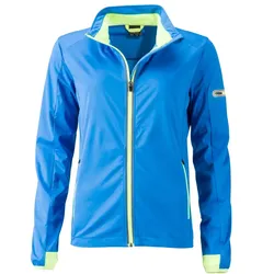 Damen Softshelljacke "JN1125" - XL - bright-blue/bright-yellow