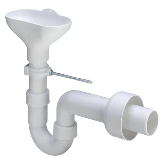 Viega GmbH & Co.KG Röhrengeruchverschluss m Rohr m Trichter für Leckwasser 40mm (111809)