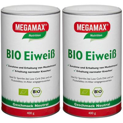 BIO Eiweiss Neutral Megamax Pulver 2x 2x400 g