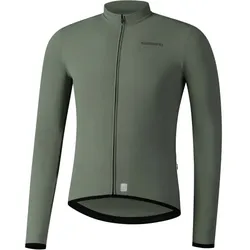Shimano +VERTEX Thermal Langarm Jersey Army Green XXXL