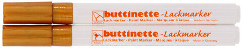 buttinette Lackmarker, gold, 2 Stifte