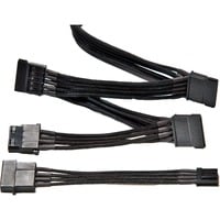 3x S-ATA + 1x HDD / FDD 100cm, Kabel schwarz