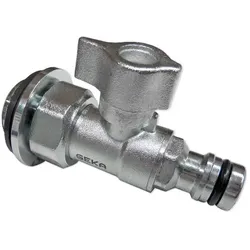 Unger, Zubehör Bewässerung, 21065 HydroPower Ultra Metall Wassereingang männlich Wasserzuflussventil mit Hahn, männlicher