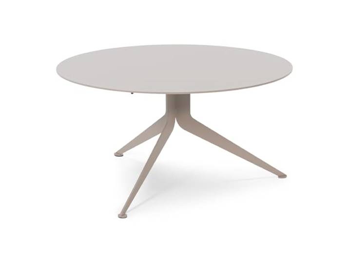 Spinder Design Daley 80 Designer Couchtisch aus Stahl (Taupe)