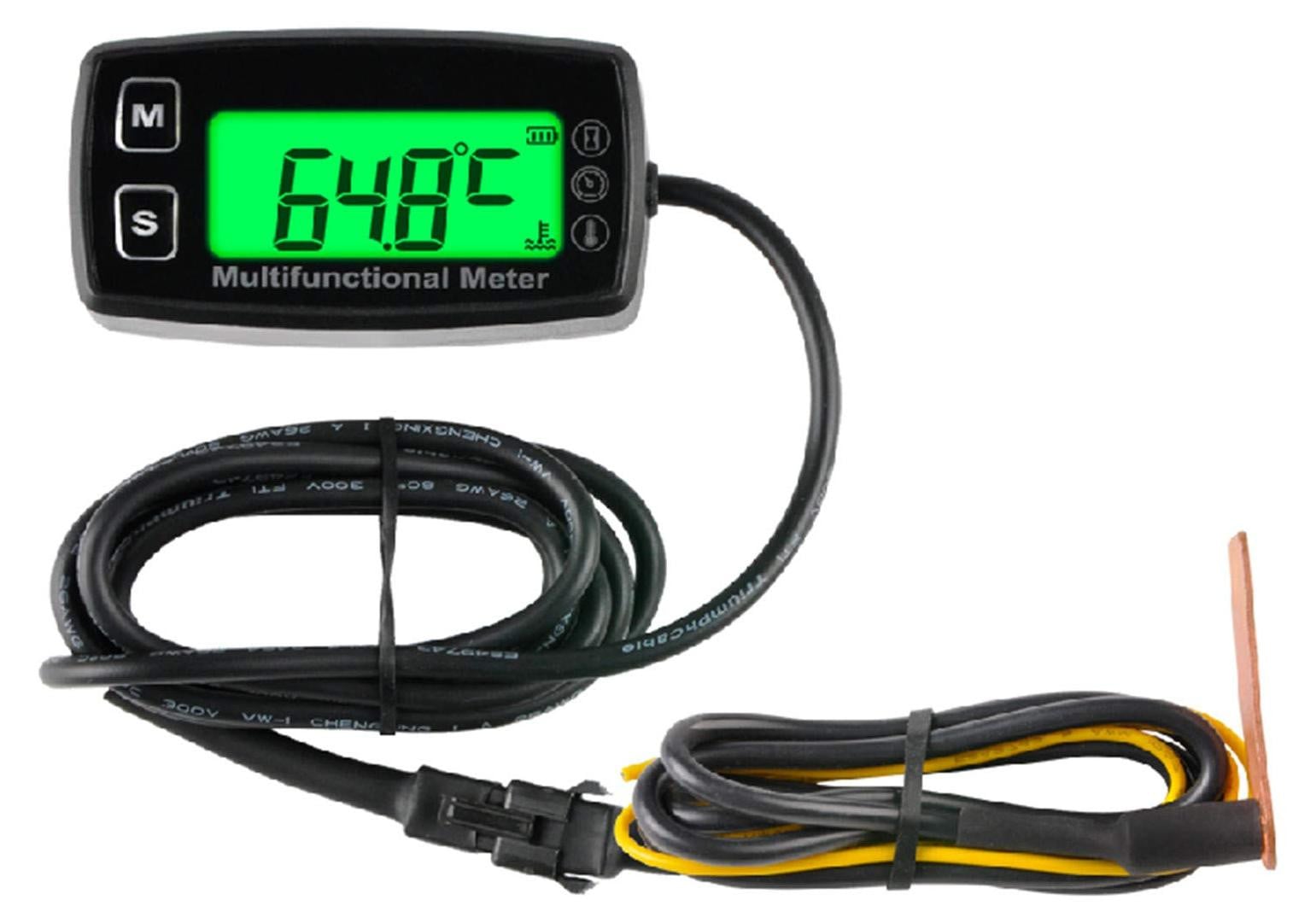 Selius Digitale Toerenteller en Urenteller met Radiator Temperatuurmeter