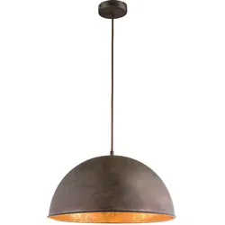 LED Pendelleuchte Hängeleuchte Esstisch gold Industrielle Retro Hängelampe Vintage Küche, Metall rostfarben, 7W 806lm warmweiß, DxH 41x120 cm