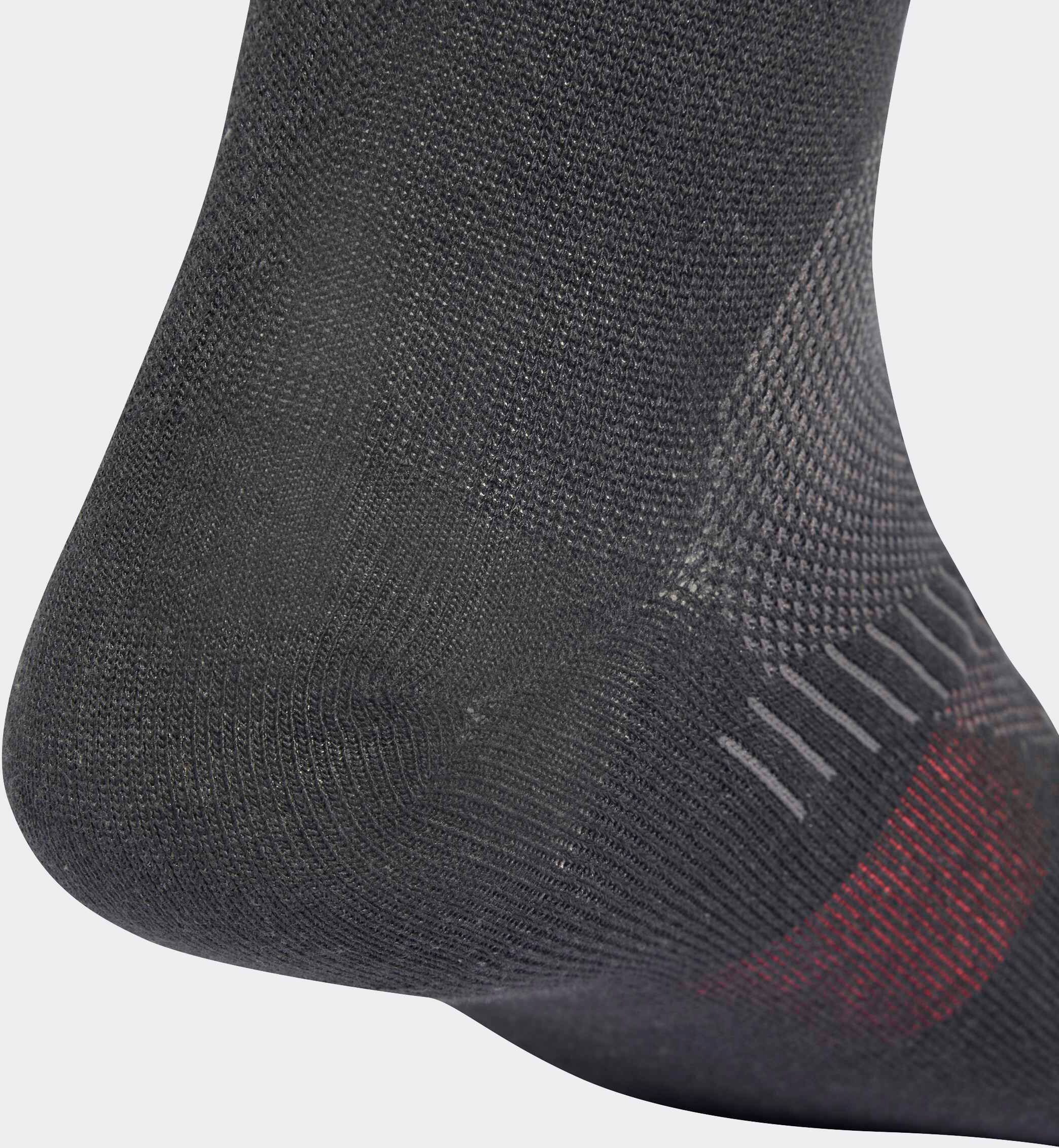 Funktionssocken ADIDAS PERFORMANCE "RUNNING LIGHT ANKLE", Gr. XL (46/48), Sockengrösse, schwarz (carbon, grau five), Obermaterial: 100% Polyamid, Socken Funktionssocken, mit climacool Technologie carbon, grau five XL (46/48), Sockengrösse