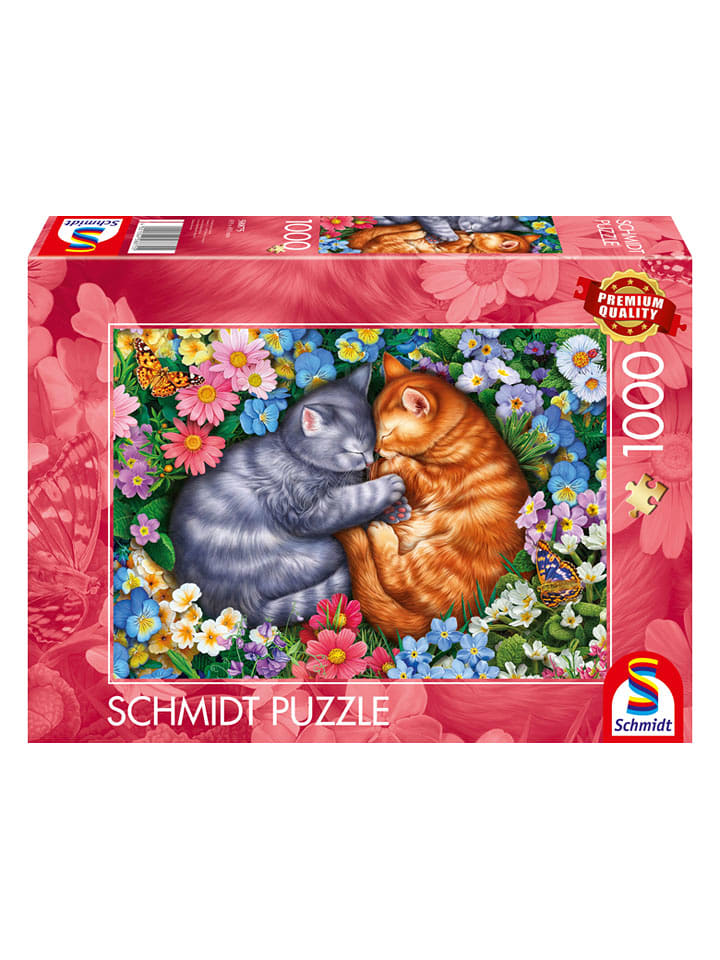 Schmidt Spiele 1.000tlg. Puzzle "Schlafende Samtpfoten" - ab 12 Jahren - onesize