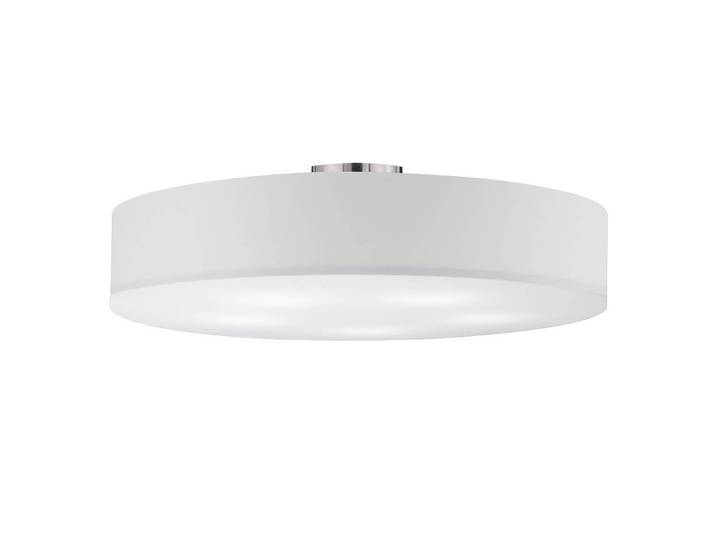 Plafonnier Holon Ø 65cm Blanc/Blanc Tissu E27