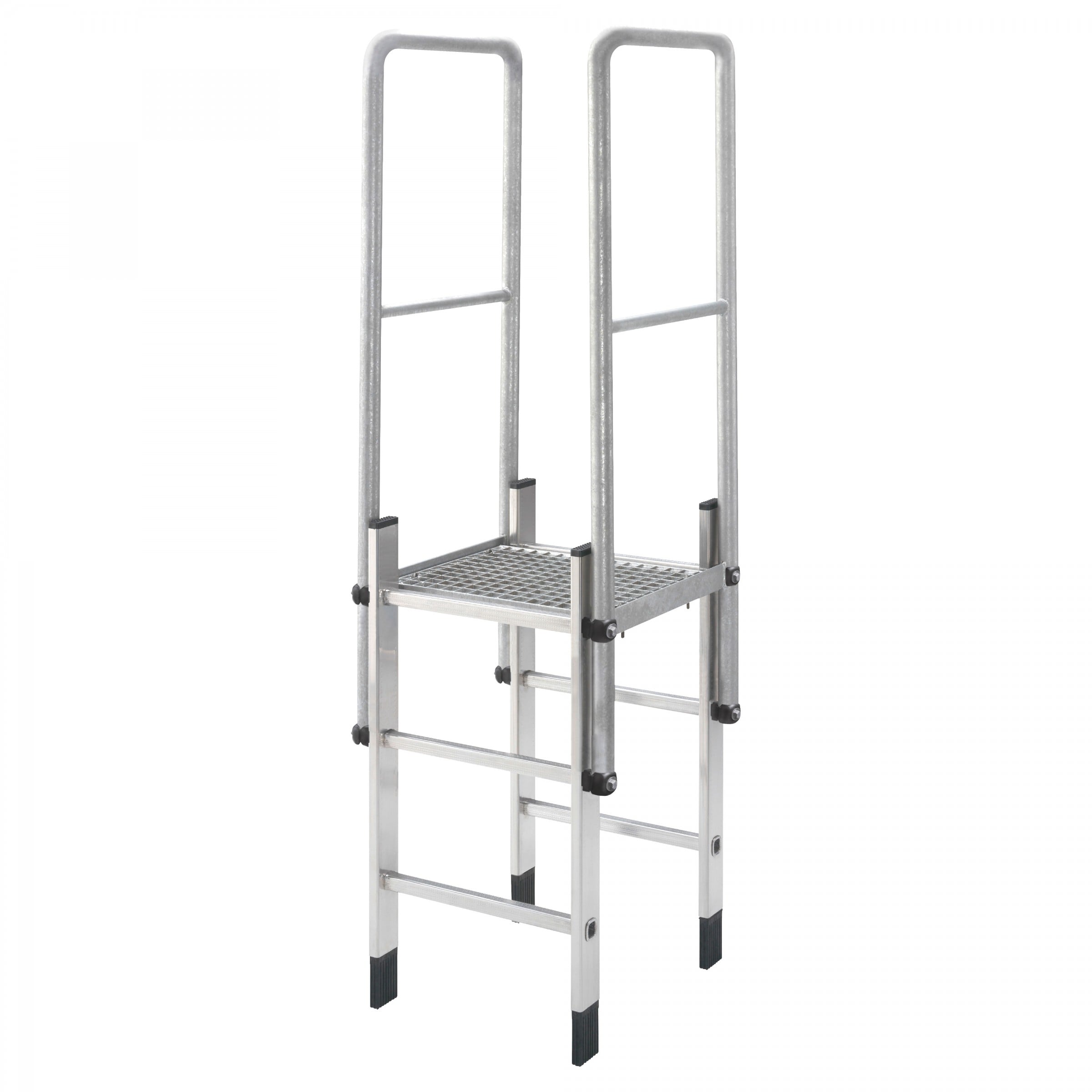 Hailo Professional Hailo Überstiege 1000mm Tiefe aus Edelstahl gebeizt und passiviert für Edelstahlleitern 6016011