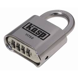 Kasp K11750D Vorhängeschloss 50 mm Silber Zahlenschloss