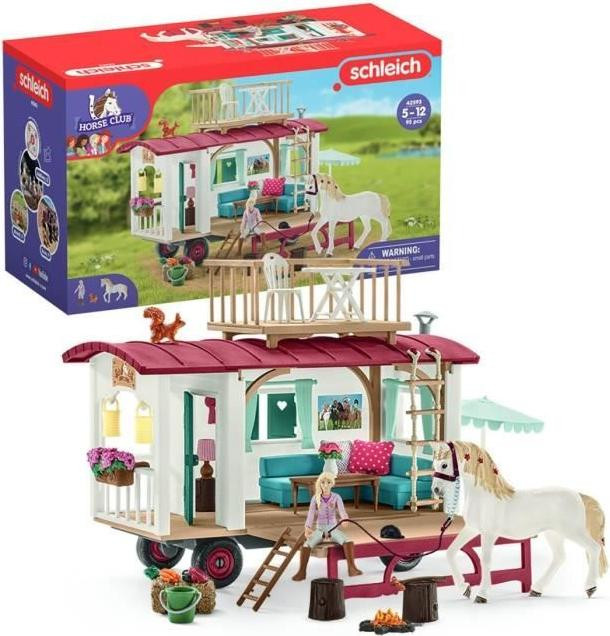 Schleich Horse Club 42593 Speelset Caravane: Geheime Ontmoetingen met Paard