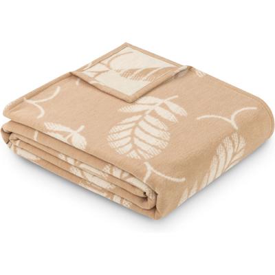 Wohndecke IBENA "Jubiläumsdecke 200 Jahre IBENA", beige (bisquit, 1946), B:140cm L:200cm, Baumwolle, Wohndecken, Wohndecke, limitierte Kollektion