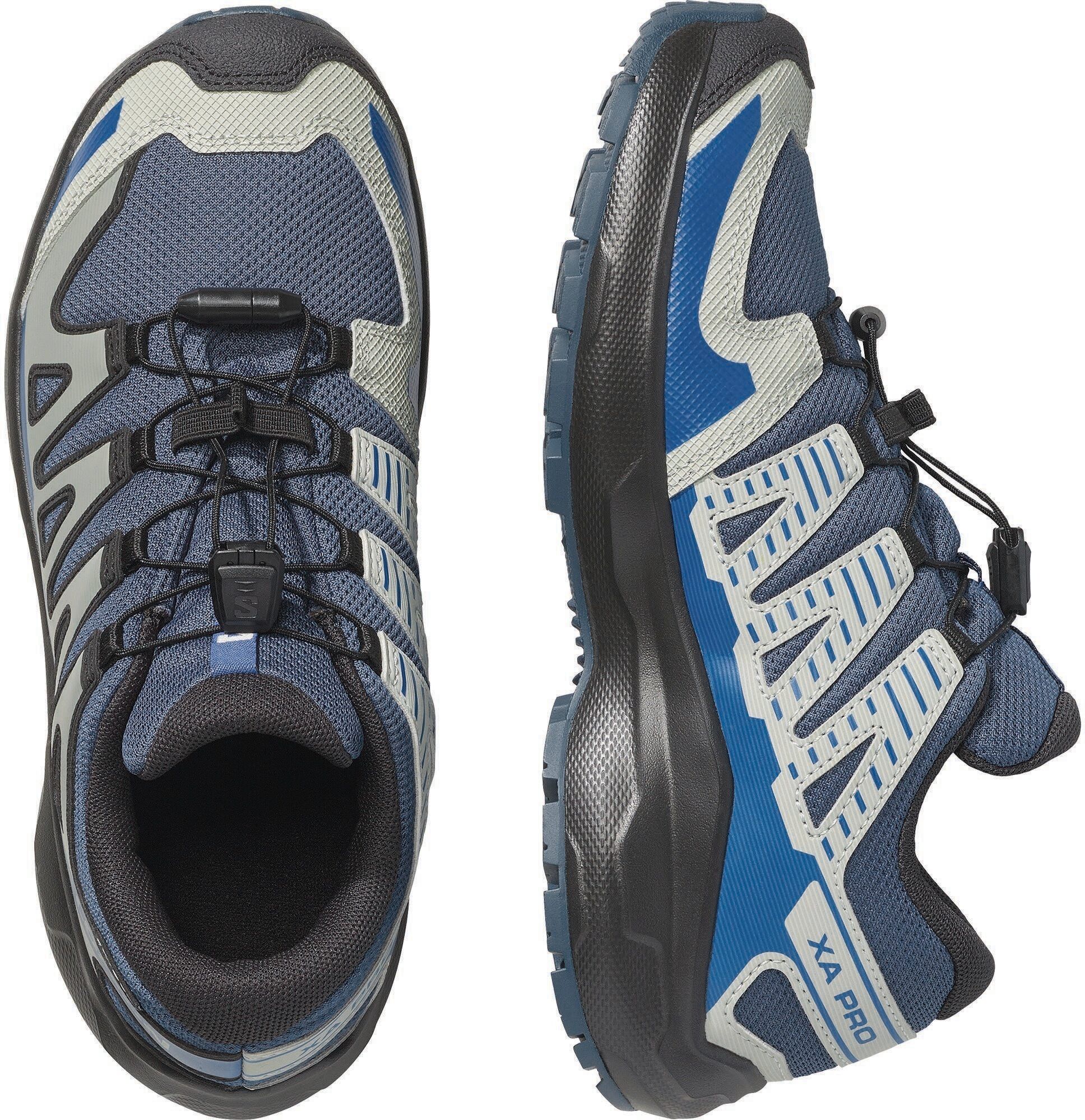 Outdoorschuh SALOMON "XA PRO WP J", Kinder, Gr. 31, spellbound, bluing, wrought iron, Synthetik, Textil, Schuhe Outdoorschuh, wasserdicht spellbound, bluing, wrought iron 31