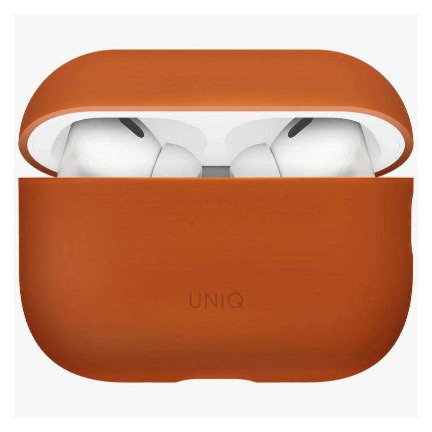 Uniq Case Lino for AirPods Pro 3 gen Silicone orange (Kopfhörer Hülle) (UNIQ-AIRPODSPRO3-LINOSUNORG)
