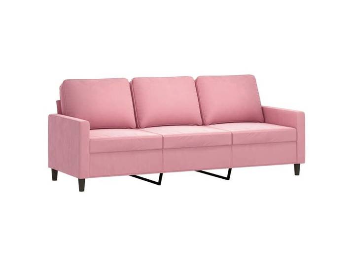 （SOLDES D'été）CANAPÉ FIXE Rose - SHIELD - Canapé Double - Sofa pour 3 personnes - Rose 180cm Velours 4481432