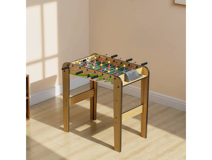 SPORTNOW Baby-foot Bois Enfants 75x66x75 cm 6 Barres 18 Joueurs