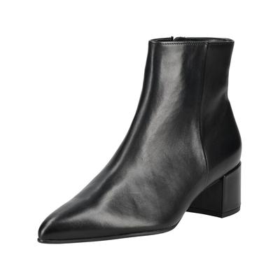 Stiefelette HÖGL "Högl Stiefelette Leder", Damen, Gr. 38, schwarz, Leder, Schuhe Stiefelette