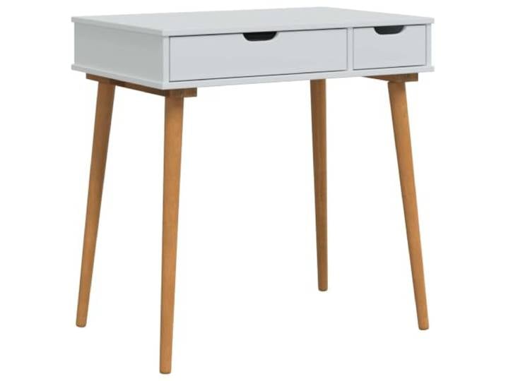 Makastle Schminktisch Weiß mit 2 Schubladen, 76x50x78 cm