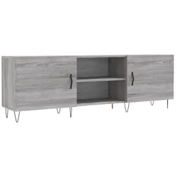 vidaXL TV-Schrank Grau Sonoma 150x30x50 cm Holzwerkstoff