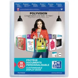 Elba, Mappe, Präsentations-Sichtbuch POLYVISION, 40 Hüllen, farblos DIN A4, aus PP, 0,7 mm, transparent (A4, 1x)