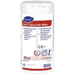 Diversey Oxivir Sporicide Wipes vorgetränkte Einwegtücher, stark gegen Erreger