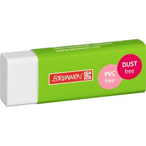 Brunnen Radiergummi Colour Code Dust Free, kiwi, für Bleistifte, weiß, Kunststoff