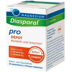 MAGNESIUM DIASPORAL pro+D3+K2 DEPOT Muskel+Kno.Tab 30 St