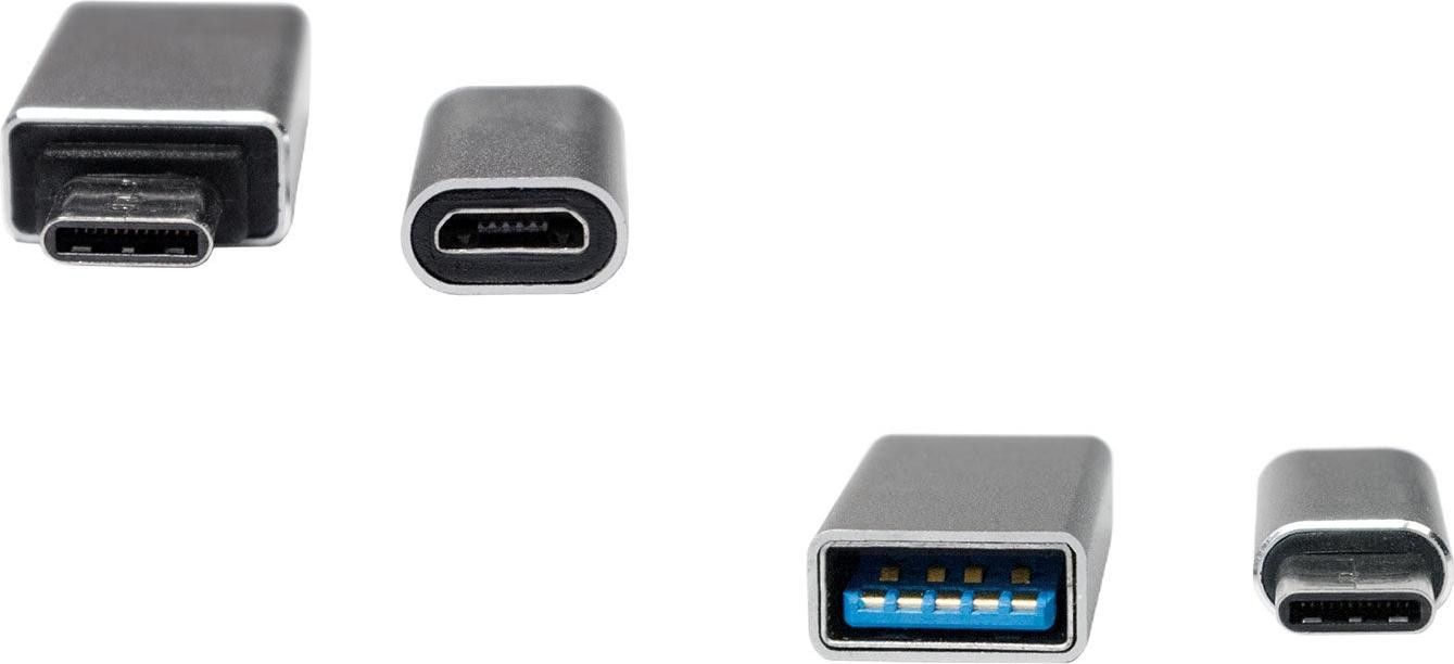 LogiLink USB-C naar USB 3.0 & Micro USB adapter, zilver
