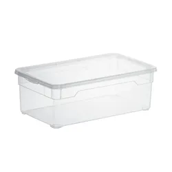 Rotho Aufbewahrungsbox  CLEAR , transparent/klar , Kunststoff , Maße (cm): B: 19 H: 11