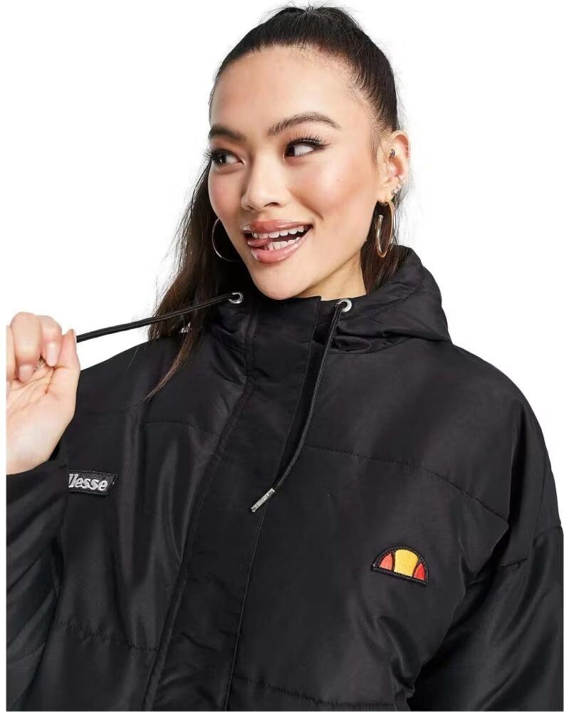Chaqueta Ellesse Con Capucha Negra Negro 38 Hombre
