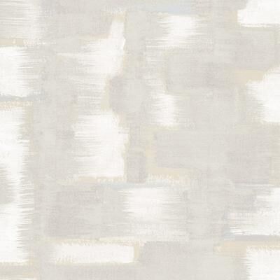 Tamara Day Grey Modern Ikat Peel and Stick Wallpaper Grey By Roommates
