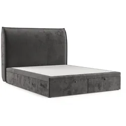 POLSTERBETT Tuvalu mit Stauraum 140/200 cm Stahl im Lotta Stoff
