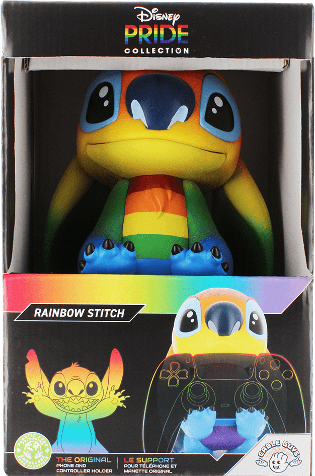 Exquisite Gaming Cable Guys Lilo ; Stitch Rainbow Stitch Phone ; Controller Holder - Official Disney Licensed Product