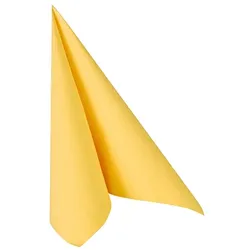 PAPSTAR 50 Servietten "ROYAL Collection" 1/4-Falz 40 cm x 40 cm gelb