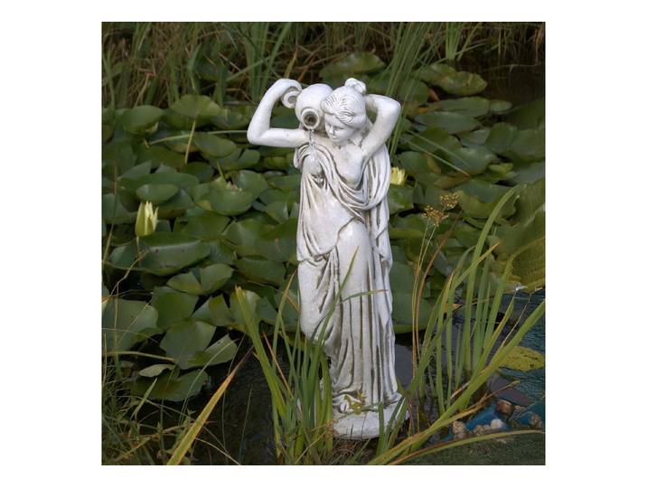 gartendekoparadies.de Gartenfigur Frauenstatue Wasserkrug Steinfigur 76 cm Steinguss 29 kg, Frostsicher