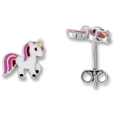 Paar Ohrstecker ONE ELEMENT "Einhorn Ohrringe Ohrstecker aus 925 Silber", silber, Ohrringe, Damen, Kinder, Silber 925 (Sterlingsilber), Dezente Symbolik – stilvoller Begleiter für jeden Anlass