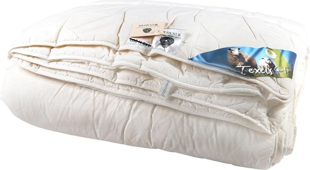 Timzo Dekbed Texel 4-seizoenen Wol Eenpersoons 140 x 220 cm