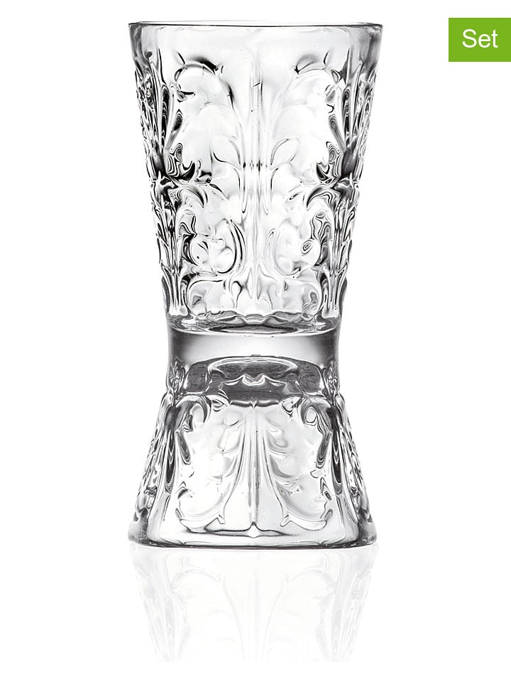 RCR cristalleria 6er-Set: Doppelschnapsgläser "Tattoo" - 60 ml - onesize